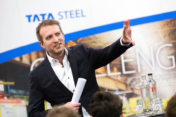 Lars Duursma als dagvoorzitter bij Tata Steel Europe