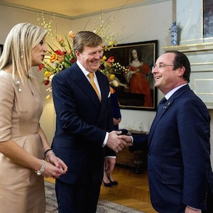 Koning Willem Alexander vs Hollande (handen schudden #fail)