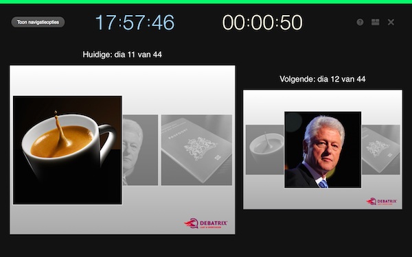 Debatrix keynote voorbeeld