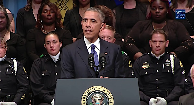Barack Obama spreekt in Dallas