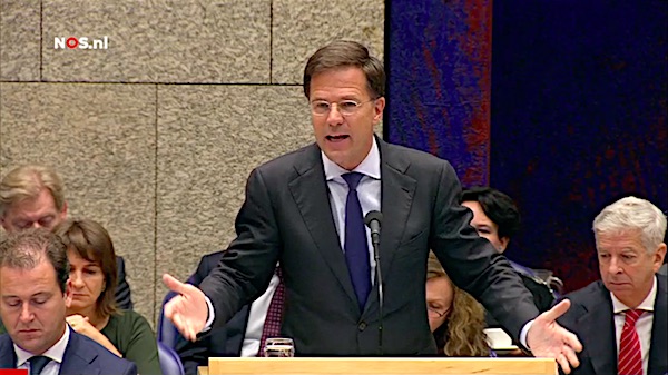 Mark Rutte tijdens de Algemene Politieke Beschouwingen 2015