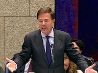 Premier Rutte bij de Algemene Politieke Beschouwingen