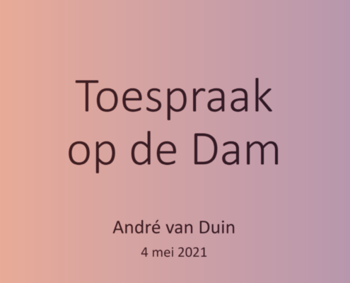 Toespraak Andre van Duin