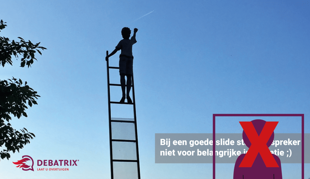 Slide design onjuist voorbeeld